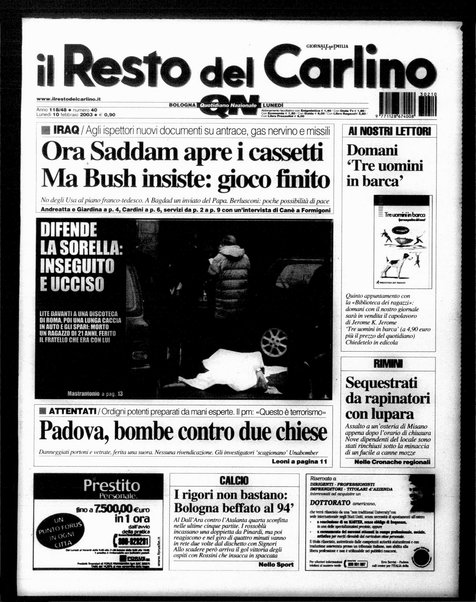 Il Resto del Carlino : giornale dell'Emilia